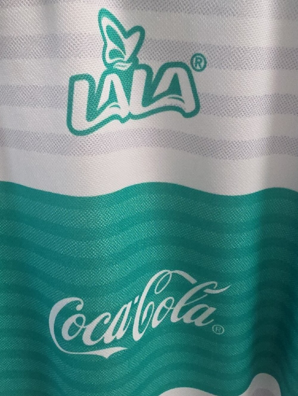 Puma Santos Laguna Home Shirt - Teal and White - Picture 2 of 16